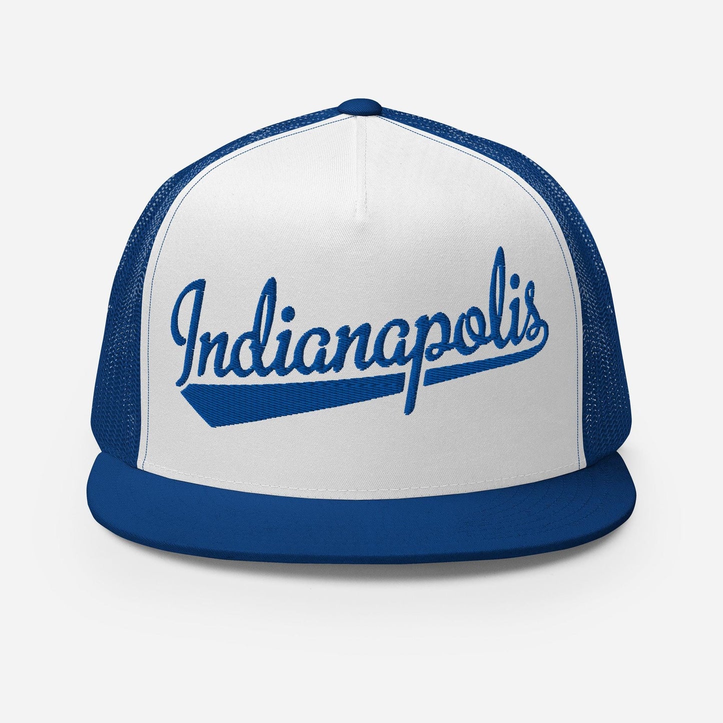 Indianapolis Snapback Trucker Hat - Five Panel Cap With Mesh Back & Flat Bill Snapback