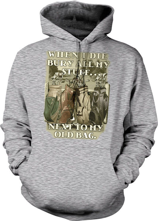 Golf Hoodie - Soft Cotton Blend Sweatshirt With Pouch Pocket & Double Needle Seam