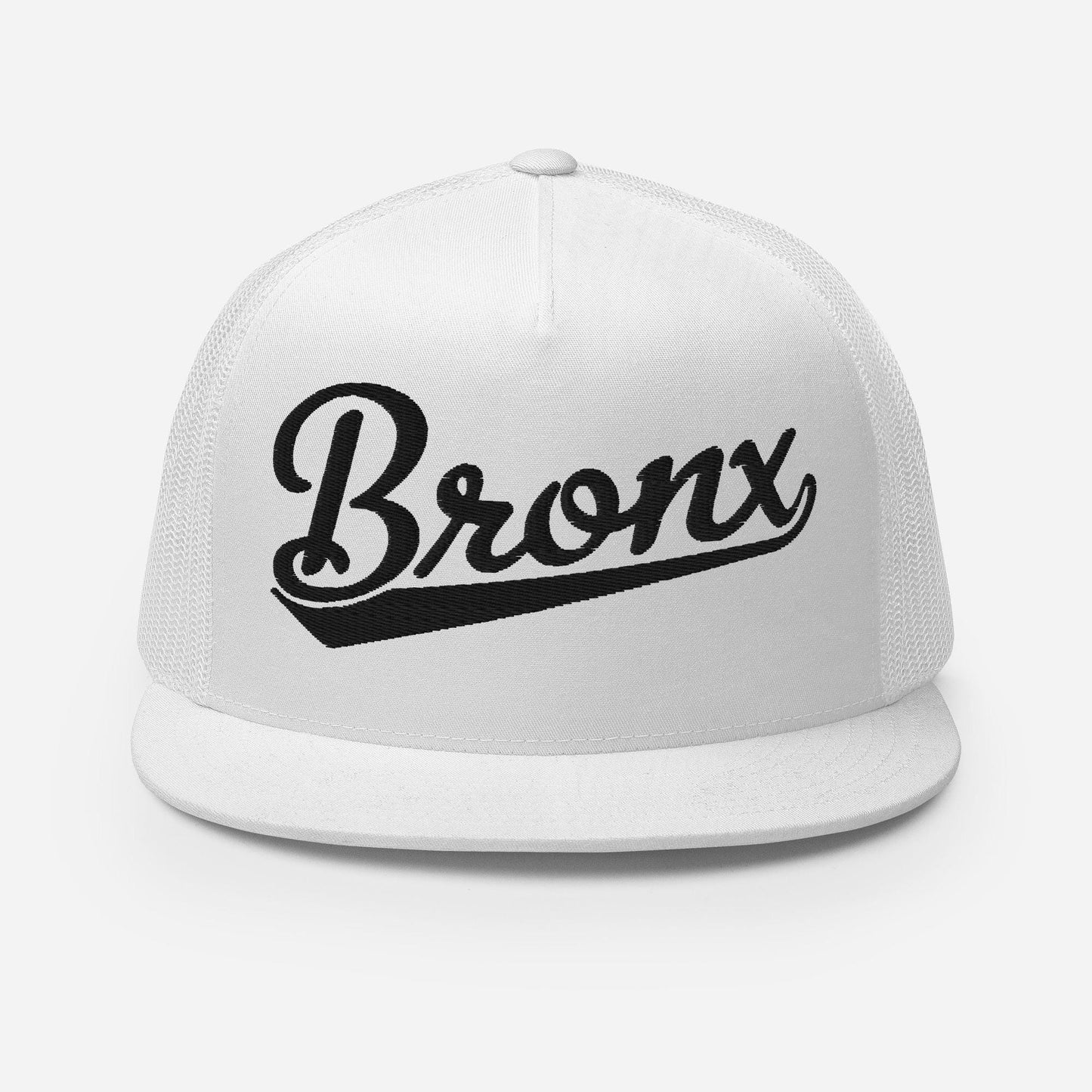 Bronx Snapback Trucker Hat – Five Panel Flat Bill Cap With Mesh Back & Adjustable Closure