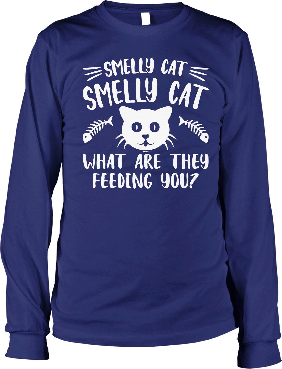 Smelly Cat Shirt – Men's Long Sleeve Soft Cotton TV Sitcom Merchandise Tee