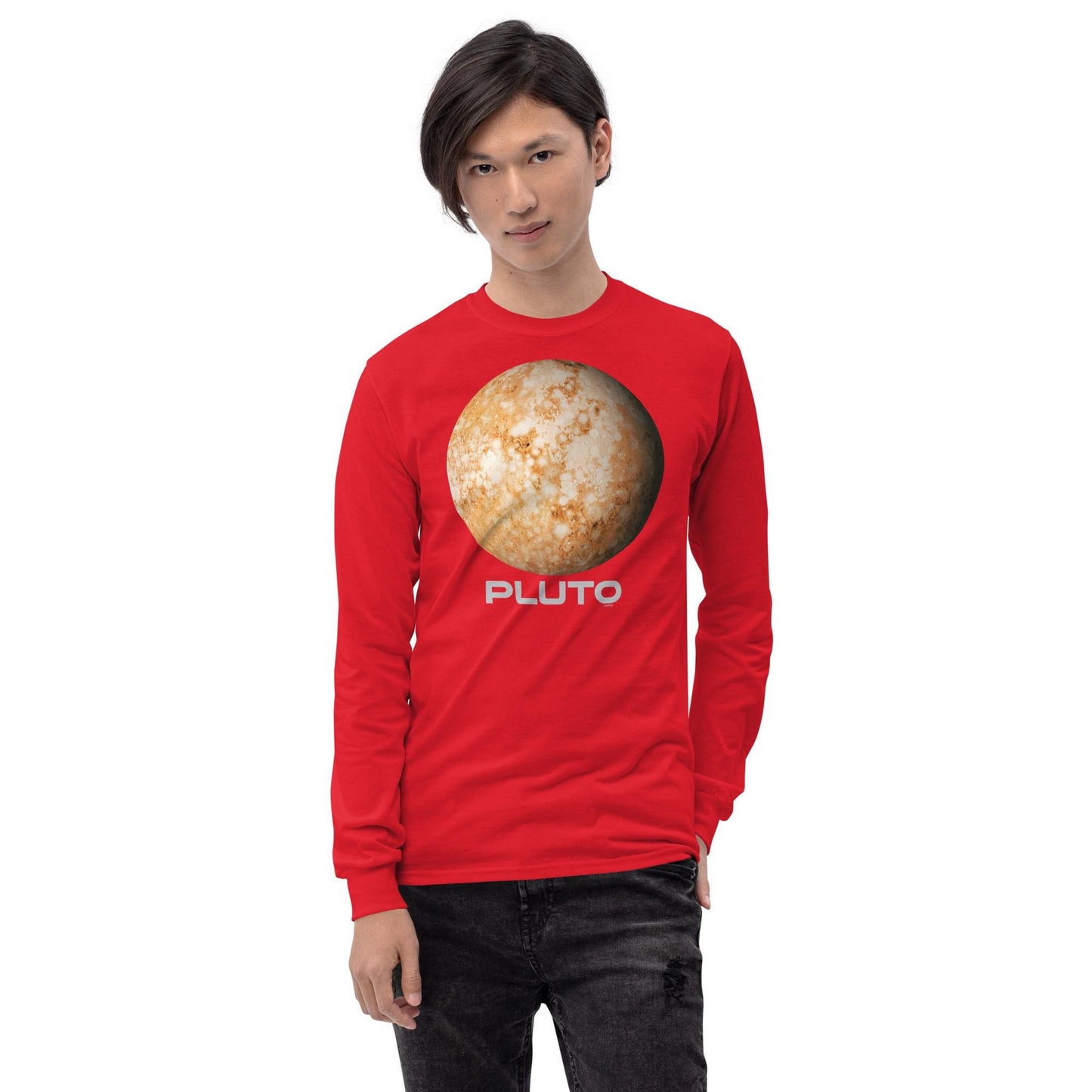 Planet Pluto Men’s Long Sleeve Shirt