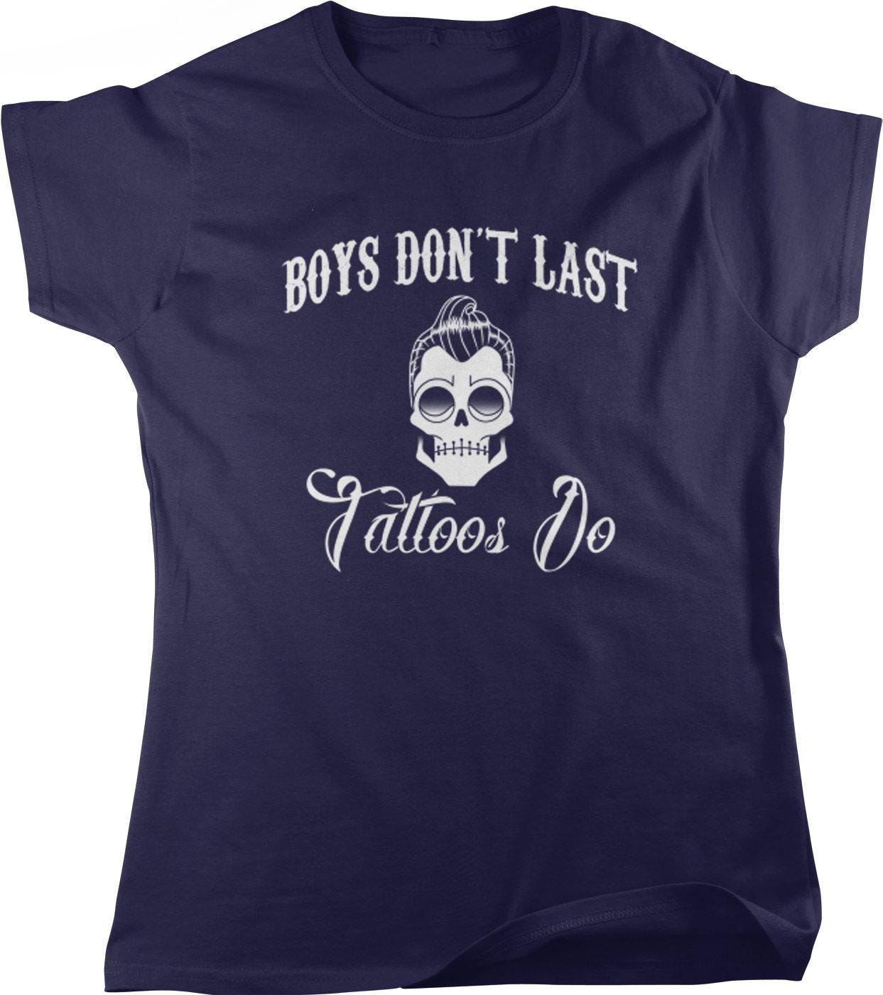 Vintage Tattoo T-Shirt – Women's Tattoo Tee With Star And Skull Design