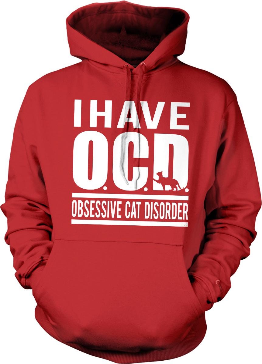 Cat Mom Hoodie - Cozy Hooded Sweatshirt with Playful Cat Design & Roomy Pouch Pocket