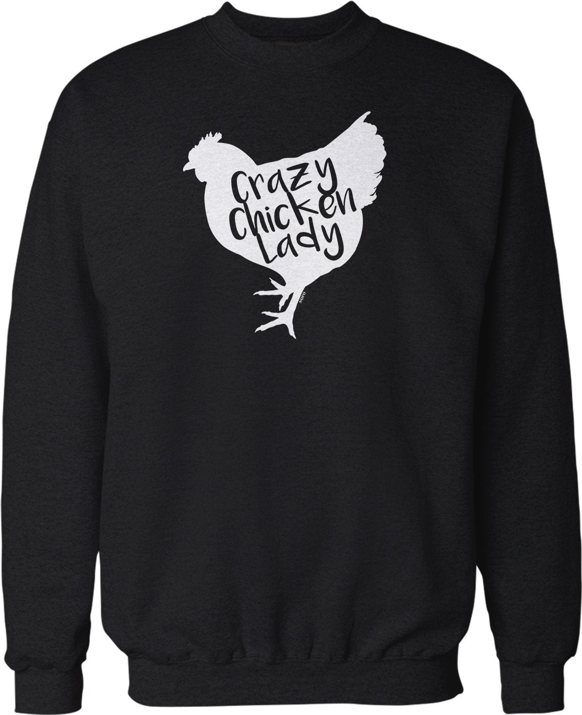 Crazy Chicken Lady Sweatshirt – Funny Reality TV Crew Neck Pullover With Pouch Pocket Hoodie