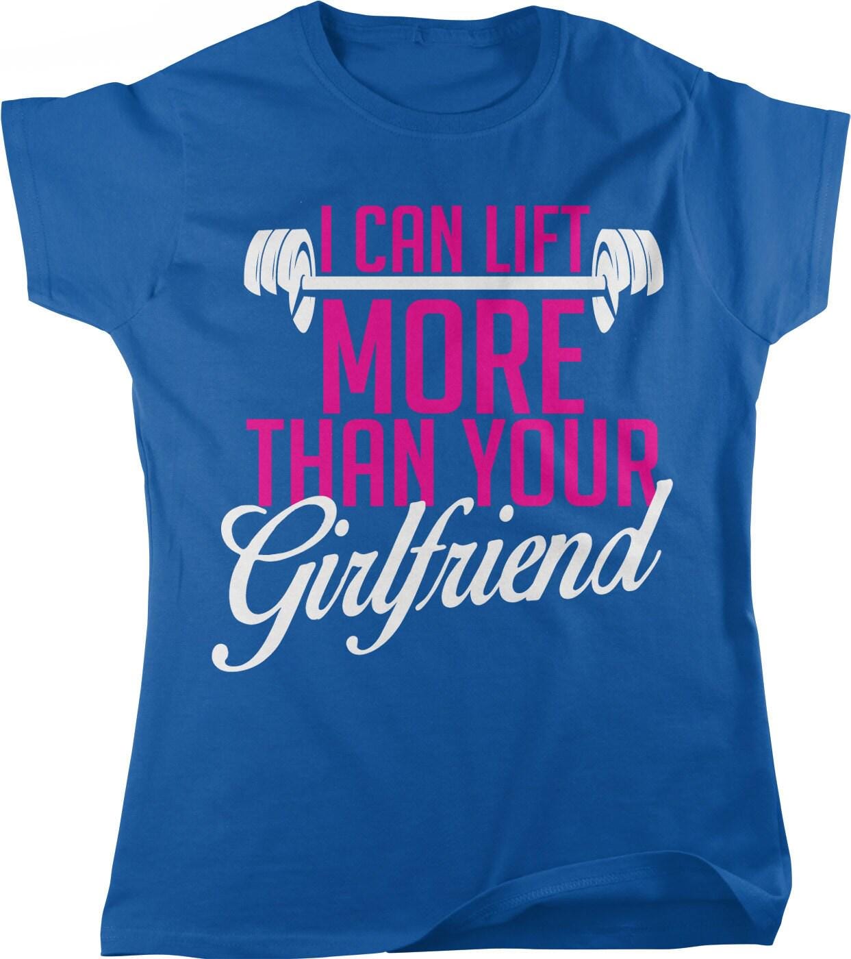 Workout Barbell T-Shirt – Women's Gym Shirt With Pre Shrunk Cotton & Seamless Rib Collar