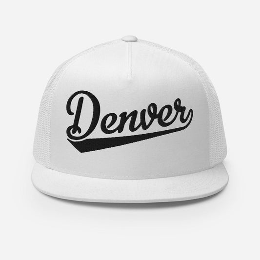 Denver Snapback Hat – 6 Panel Snapback Trucker Hat With Breathable Mesh