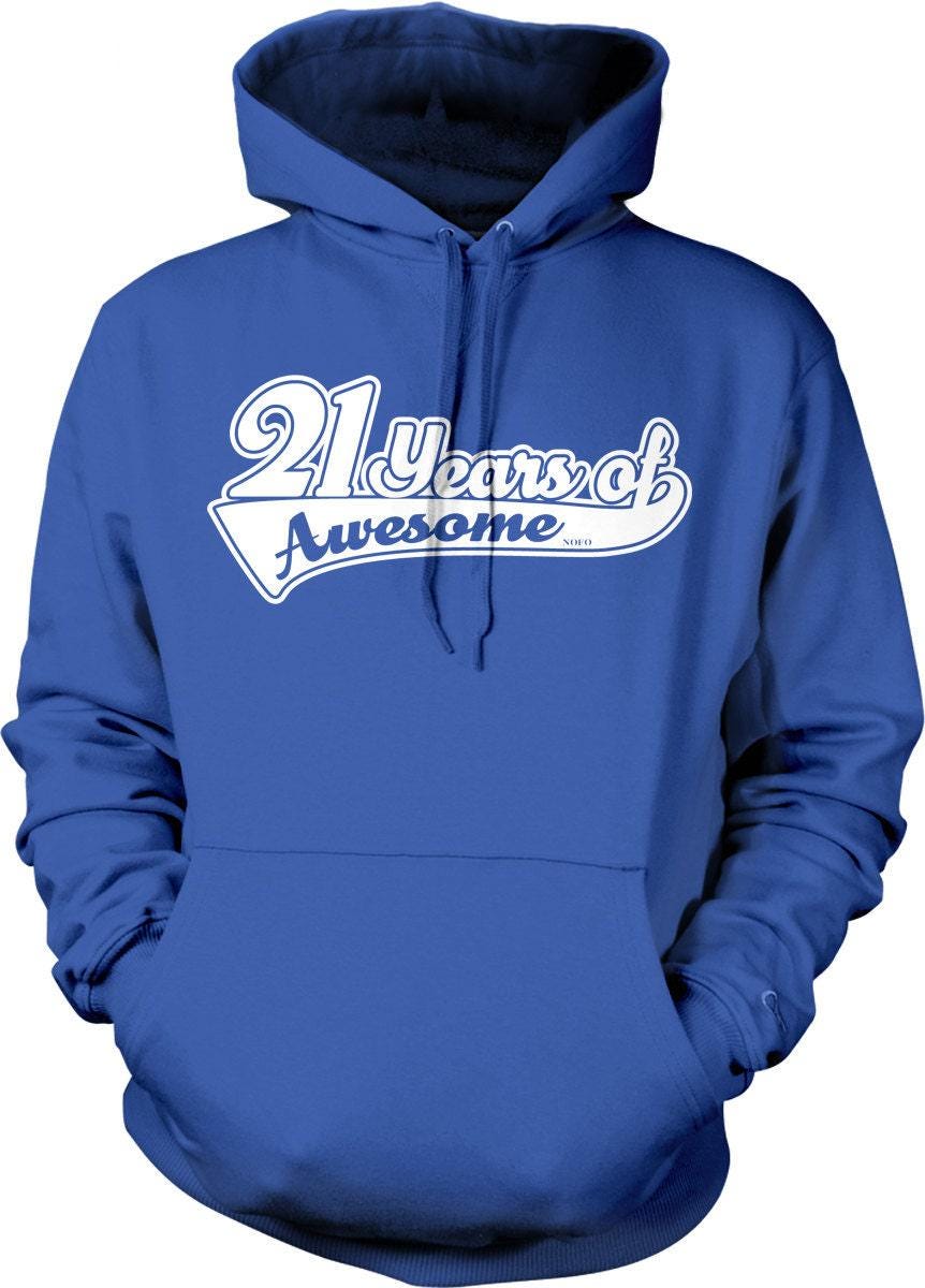 21st Birthday Sweatshirt - Cozy Birthday Hoodie With Fun Drinking Age Design
