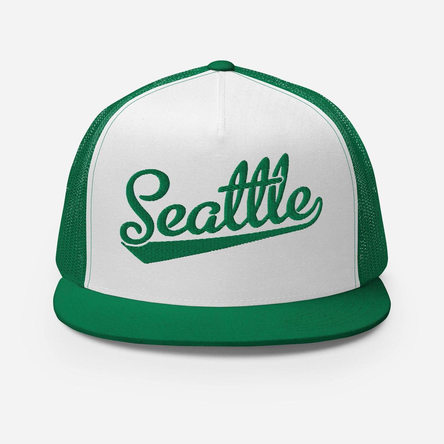 Seattle Baseball Cap - Snapback Trucker Hat With Breathable Cotton Panel