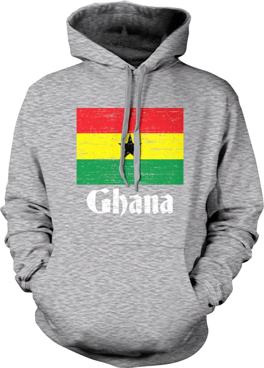 Ghana Flag Sweatshirt – Bold Black Star Design | Cozy Cotton Blend Hoodie