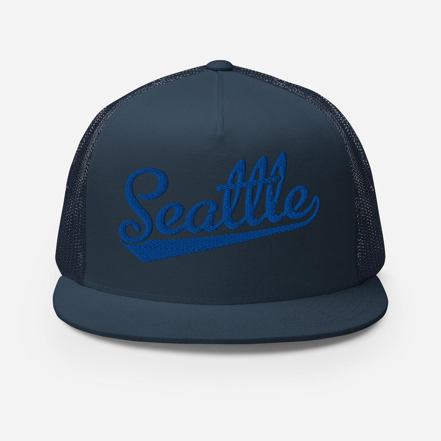 Seattle Baseball Cap - Snapback Trucker Hat With Breathable Cotton Panel