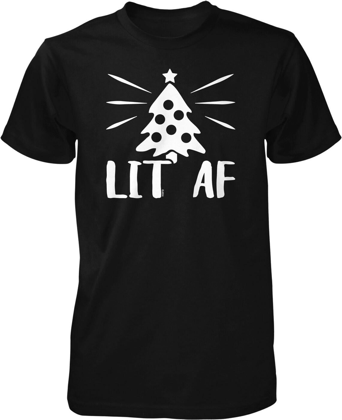 Christmas Tree T-Shirt - Men's Holiday Shirt | Durable Casual Wear Tee