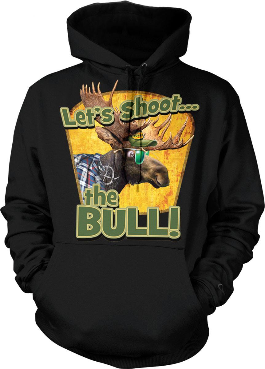 Moose Hooded Sweatshirt – Cozy Hunting Hoodie With Antler Design & Pouch Pocket Warmth