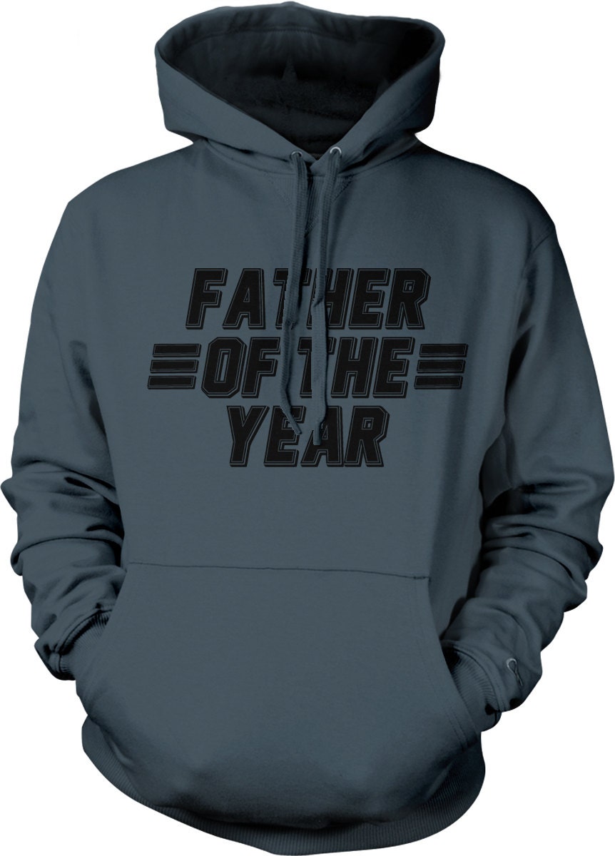 Father Of The Year Hoodie – Casual Cotton Blend Sweatshirt With Pouch Pocket