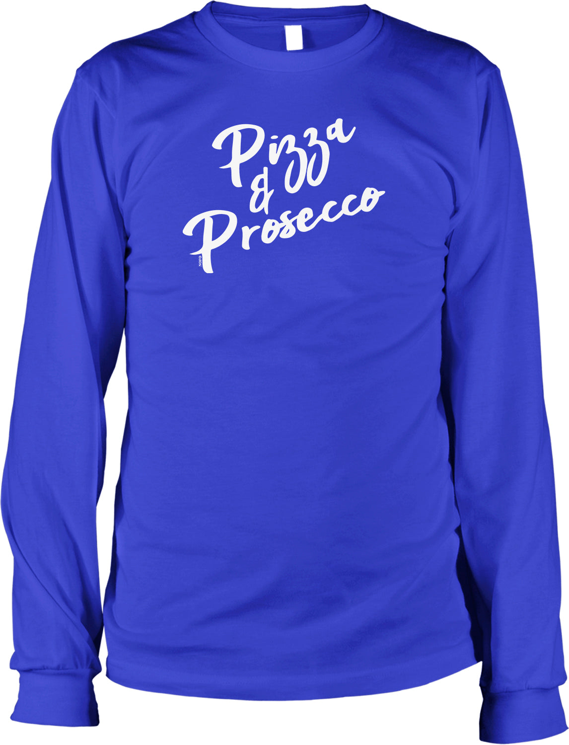 NOFO Clothing Co Pizza and Prosecco Men's Long Sleeve Shirt