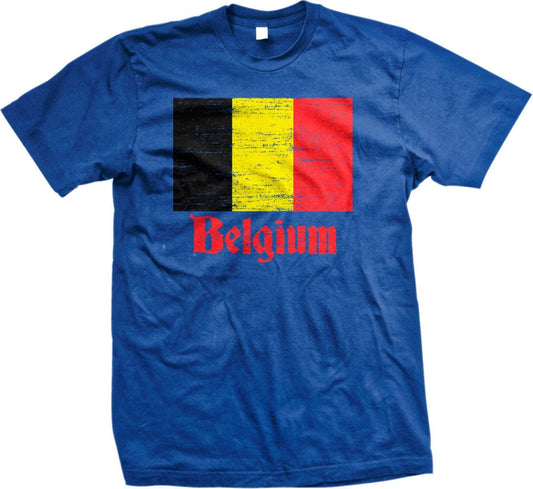 Belgian Flag T-Shirt – Red Yellow Black Shirt | Soccer Pride Tee, Soft Cotton