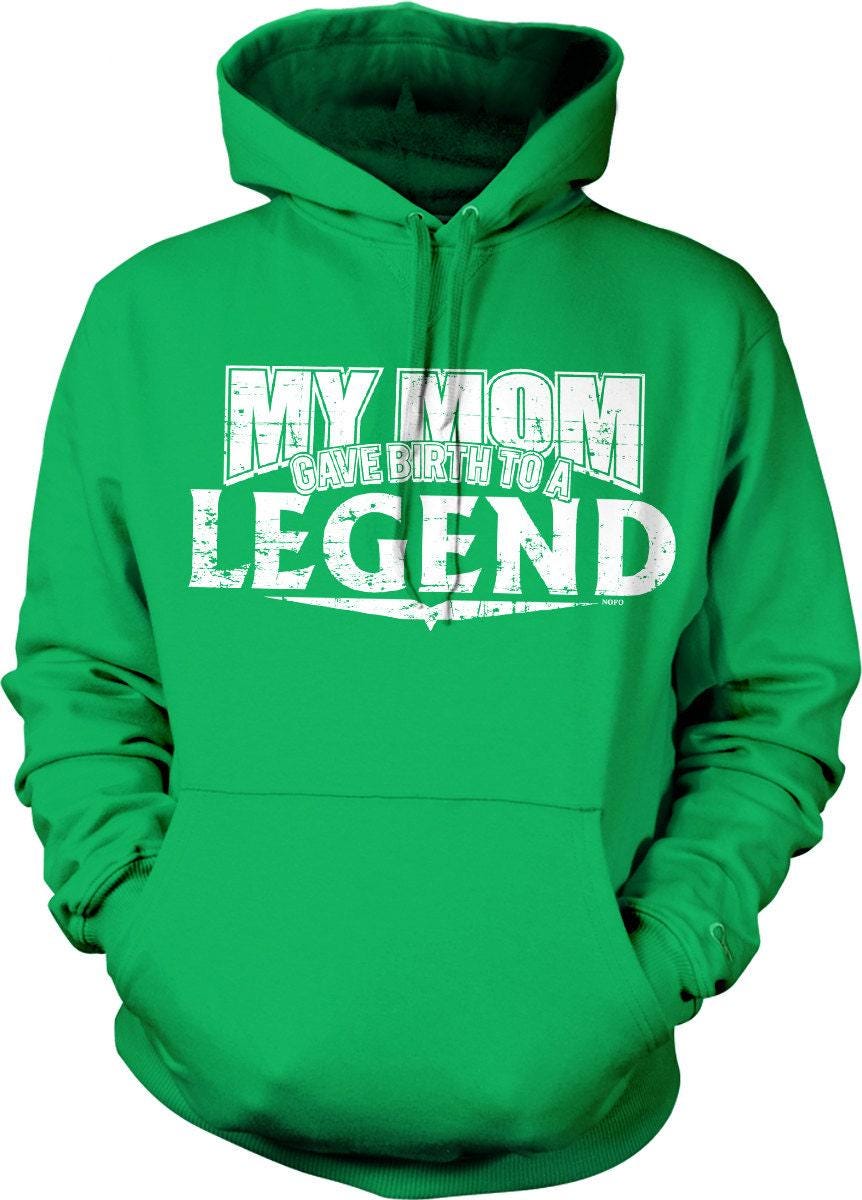 Legend Hoodie - Mom Hooded Sweatshirt With Pouch Pocket & Durable Casual Wear