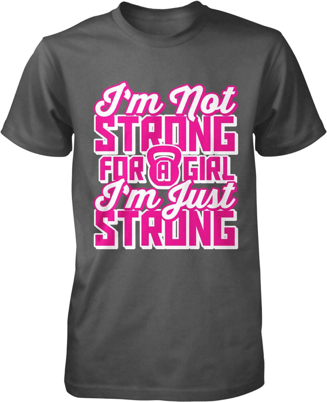 Motivational Workout T-Shirt – Girl Power Apparel Cotton Tee for Fitness Training