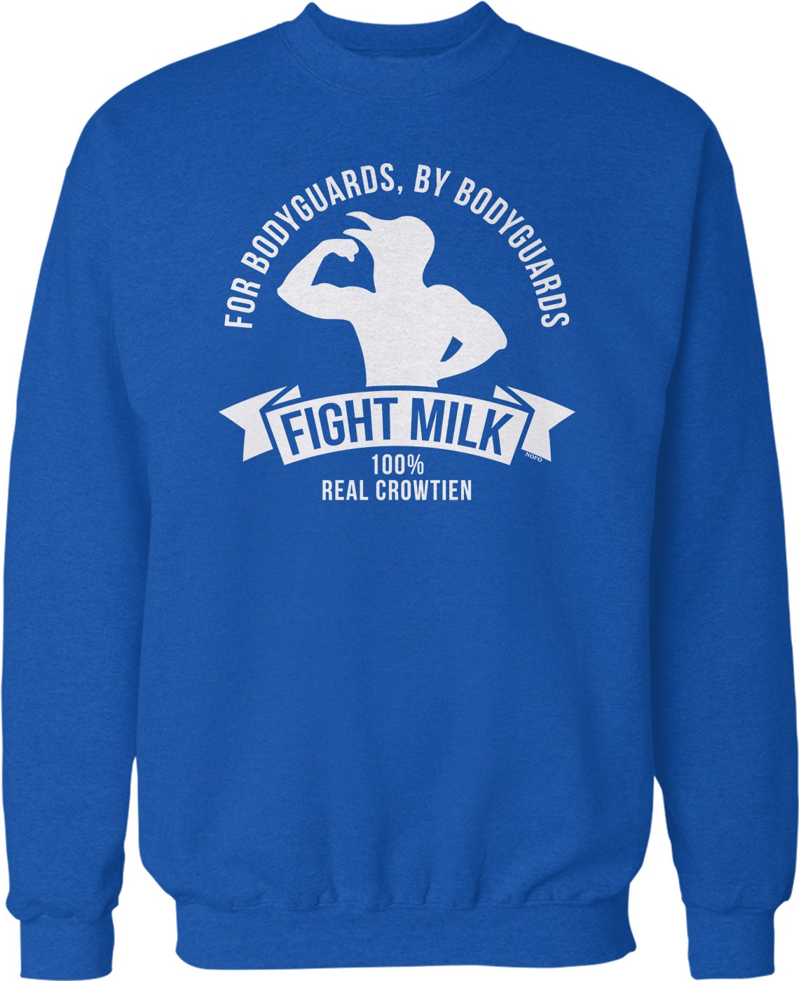 Fight Milk Sweatshirt – Cozy Crew Neck With Bird Lawyer Design, Durable Cotton Blend