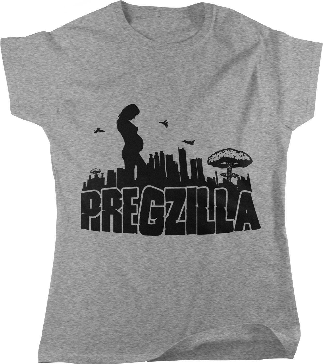 Pregnancy Tee - Comfortable Light Gray Maternity Shirt With Seamless Rib Knit Collar