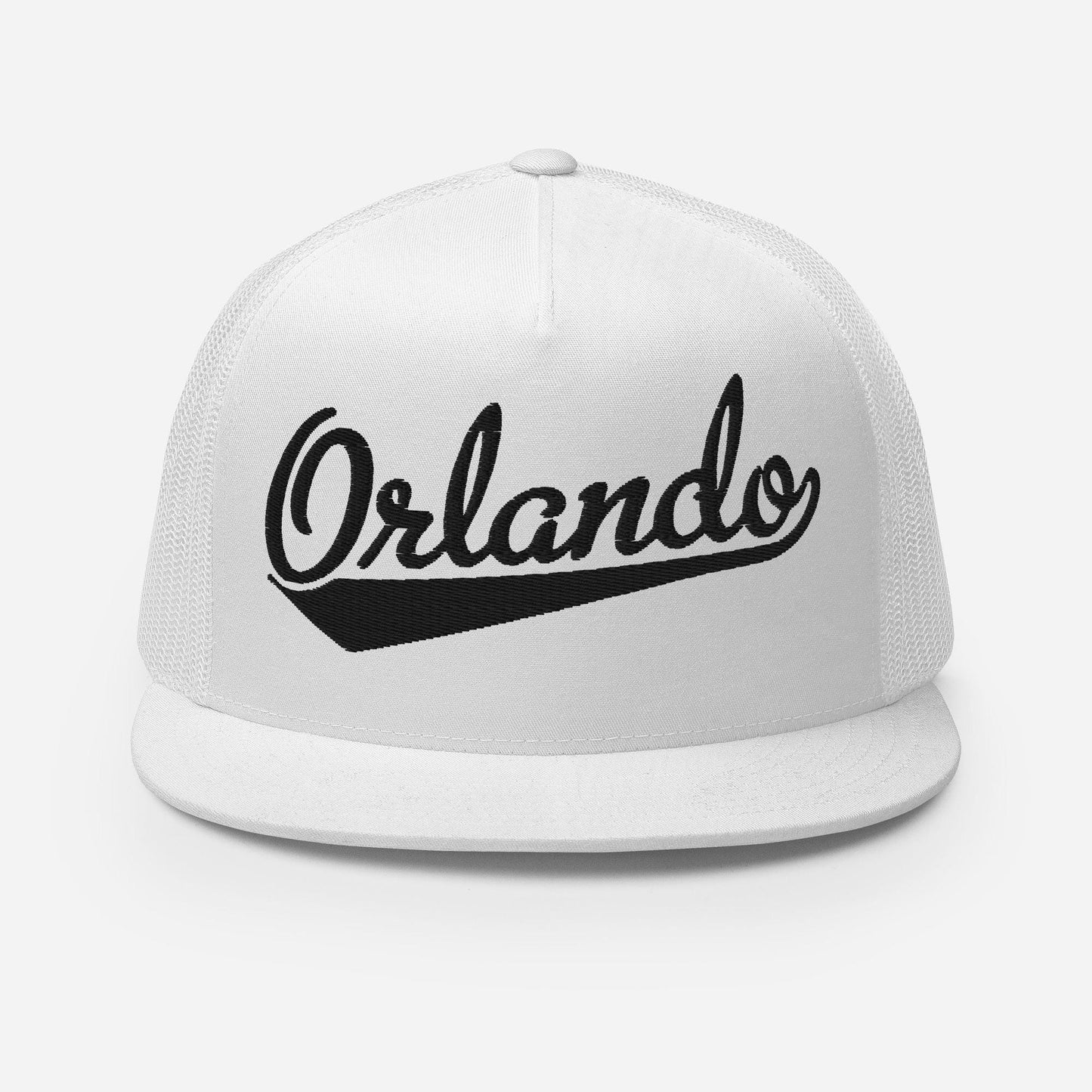 Snapback Trucker Hat - Orlando Script Baseball Cap With Custom Thread Colors