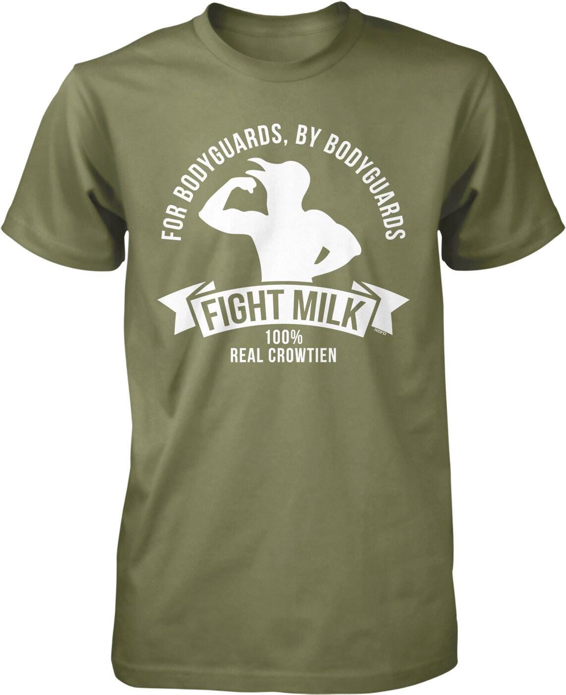 Fight Milk T-shirt – Men’s Graphic Tee with Pre-Shrunk Cotton, Durable Casual Shirt
