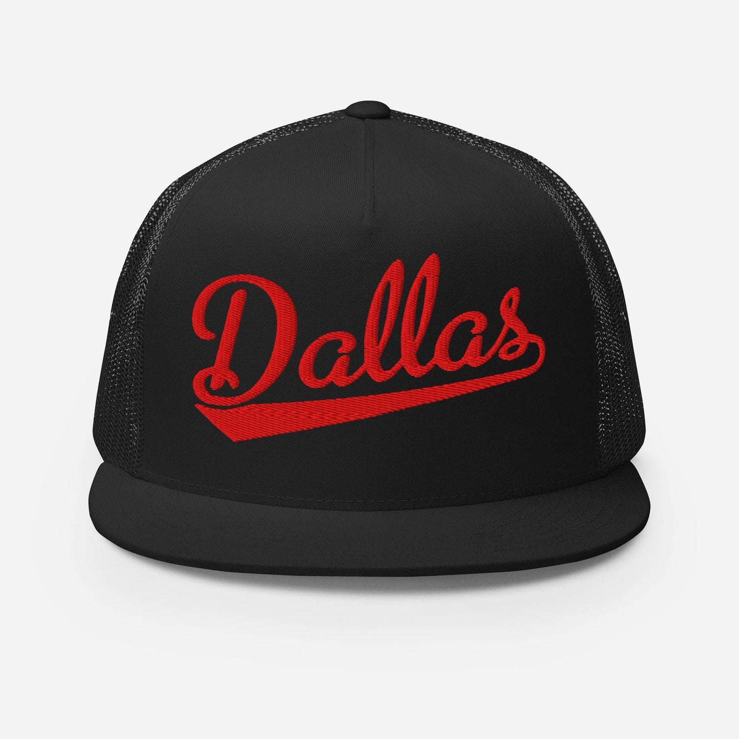 Dallas Snapback Hat – Custom Embroidered Flat Bill Cap with Mesh Back