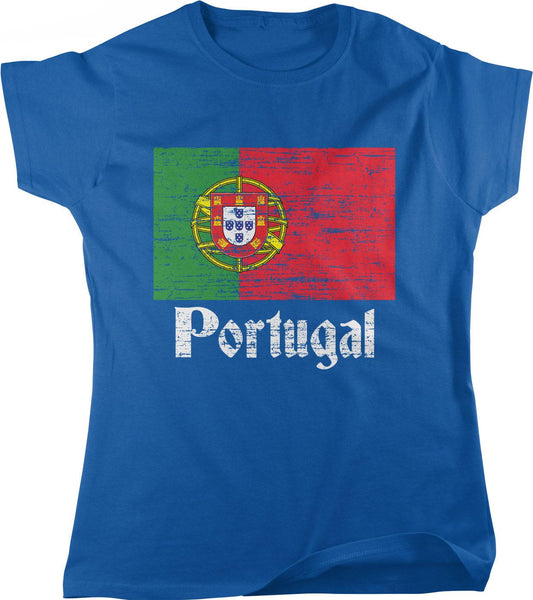 Portuguese Flag Shirt - Women's Soccer Tee | Soft Cotton Pre-Shrunk Cotton