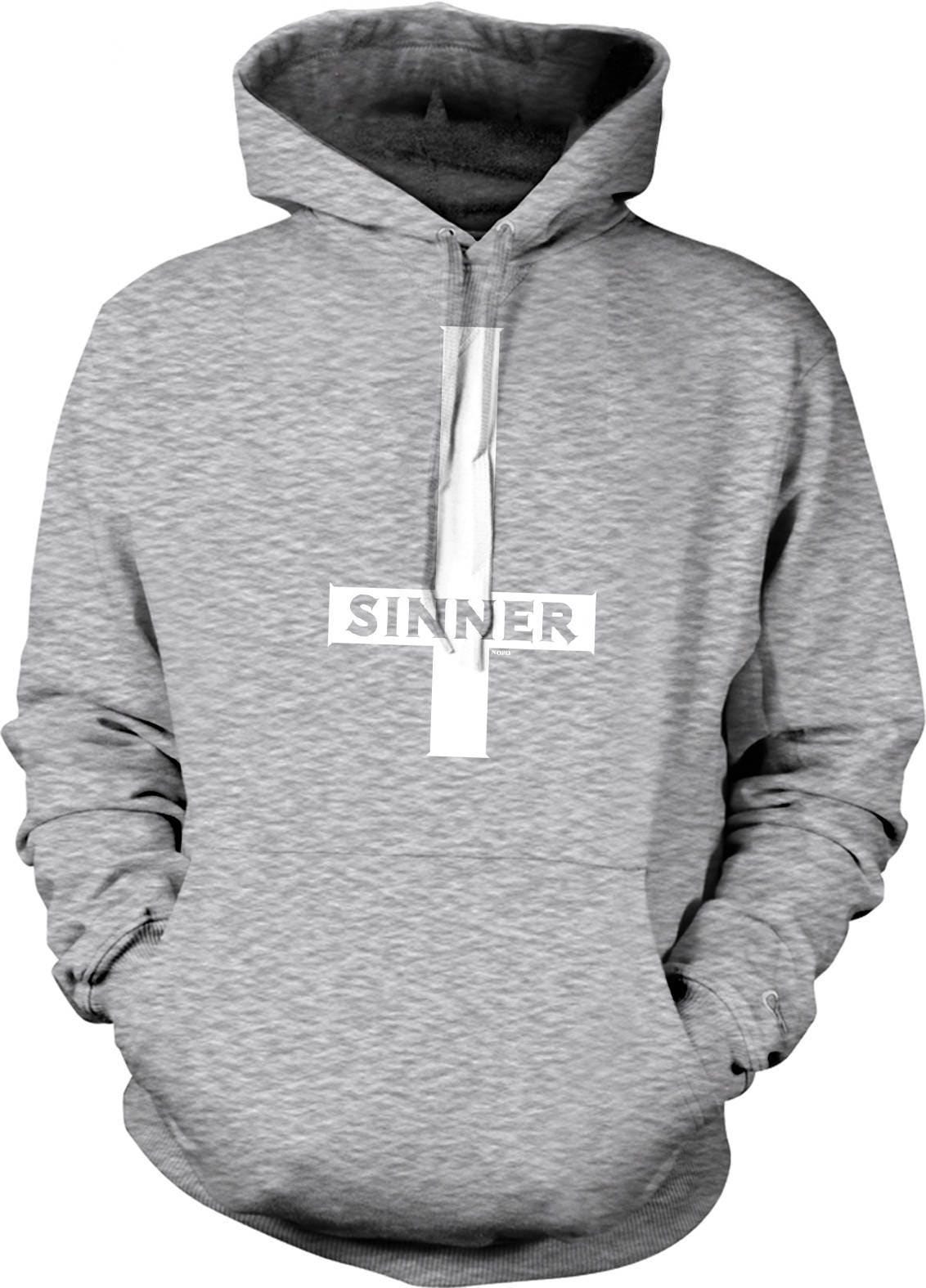Inverted Cross Hoodie - Dark Gothic Apparel | Pouch Pocket Hooded Sweatshirt
