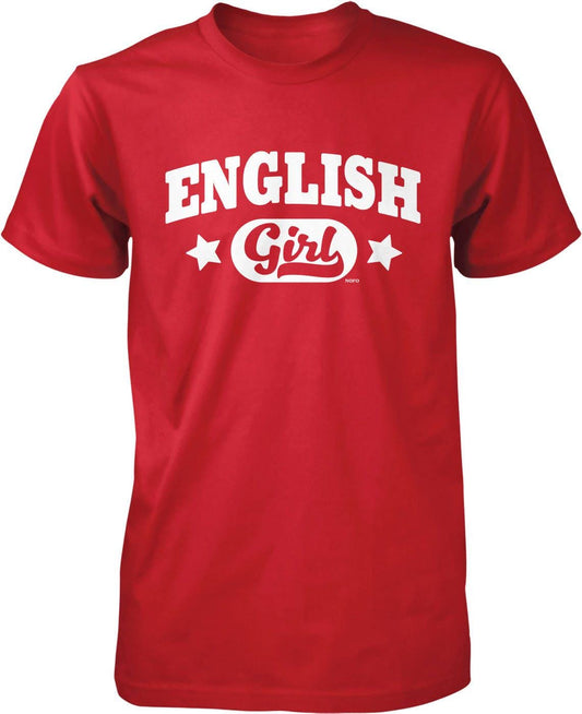 British English Girl T-Shirt – Soft Pre-Shrunk Cotton Casual Wear With Taped Neck Seams