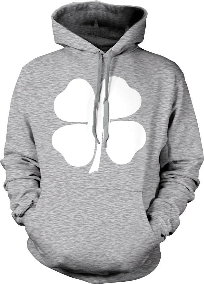 Four Leaf Clover Hoodie - Cozy Shamrock Sweatshirt | Irish Lucky Clover Gift