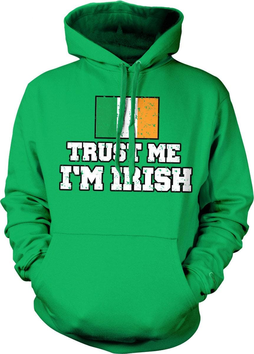 Irish St Patrick's Hoodie - Unisex Cozy Cotton Blend Hoodie With Lucky Clover Design