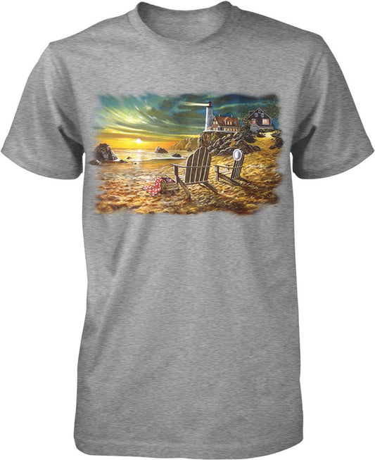 Men's Casual T-Shirt – Lightweight Summer Beach Shirt | Coastal Style Tee