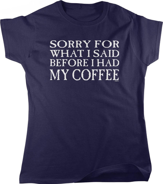 Women's Coffee T-Shirt – Funny Coffee Shirt With Pre Shrunk Cotton & Relaxed Fit