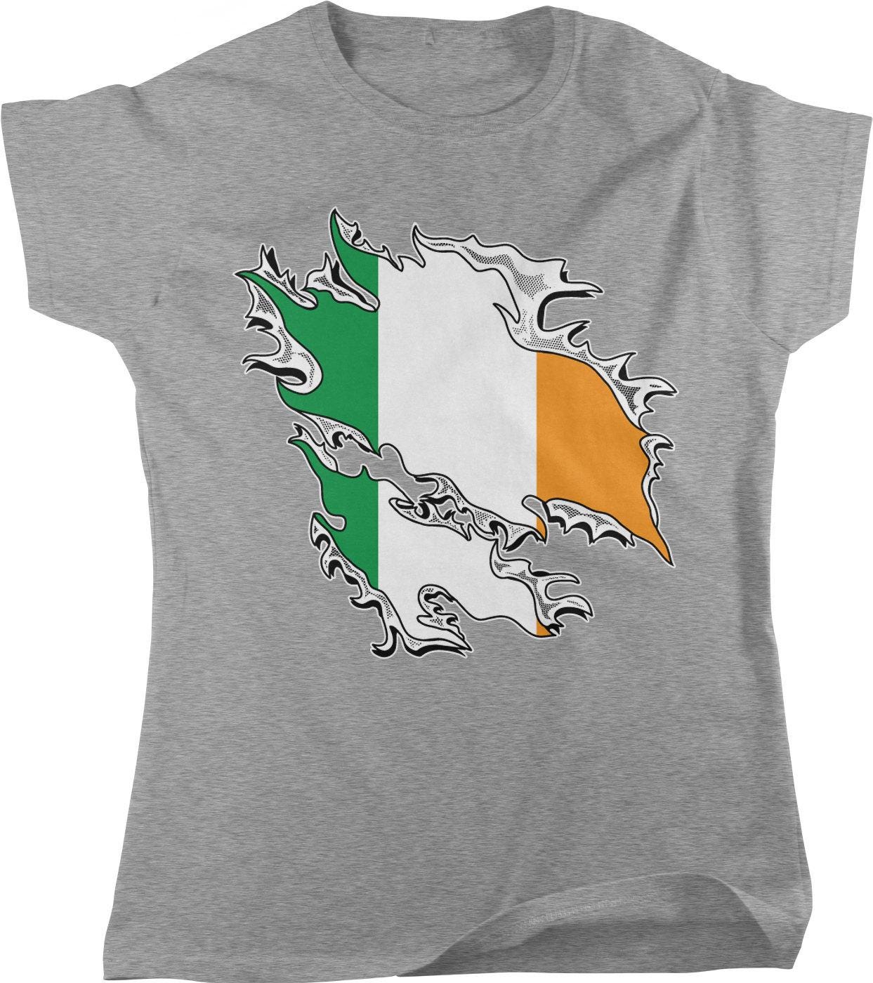 Irish Flag Women's Tee - Lucky Clover Design | St Patrick's Day Shirt