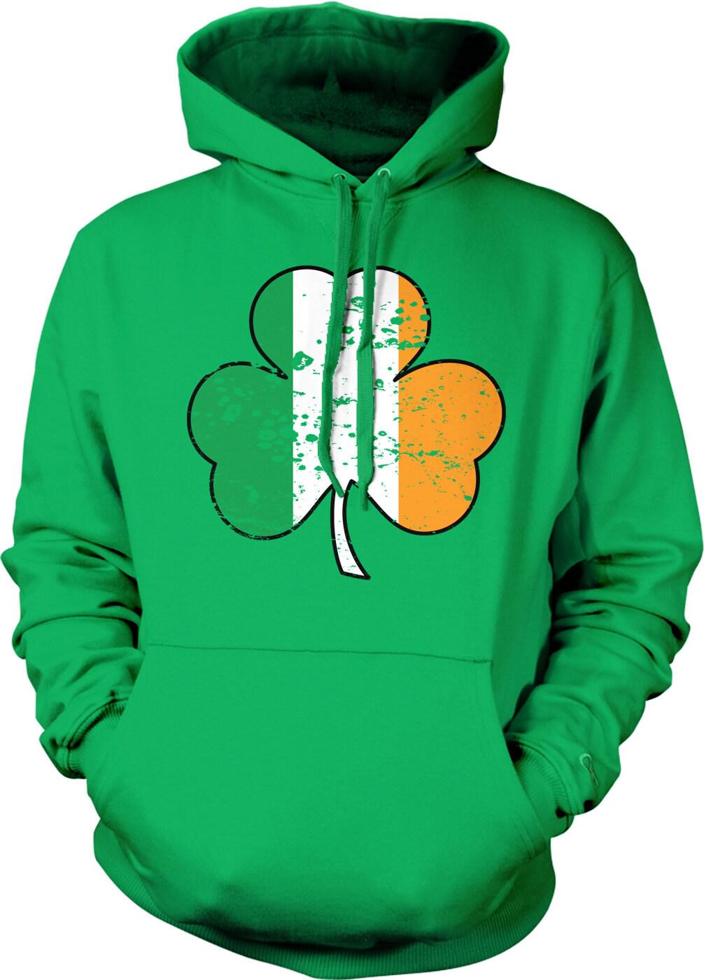 Irish Shamrock Hoodie - Cozy Celtic Sweatshirt With Pouch Pocket, Soft Cotton Blend