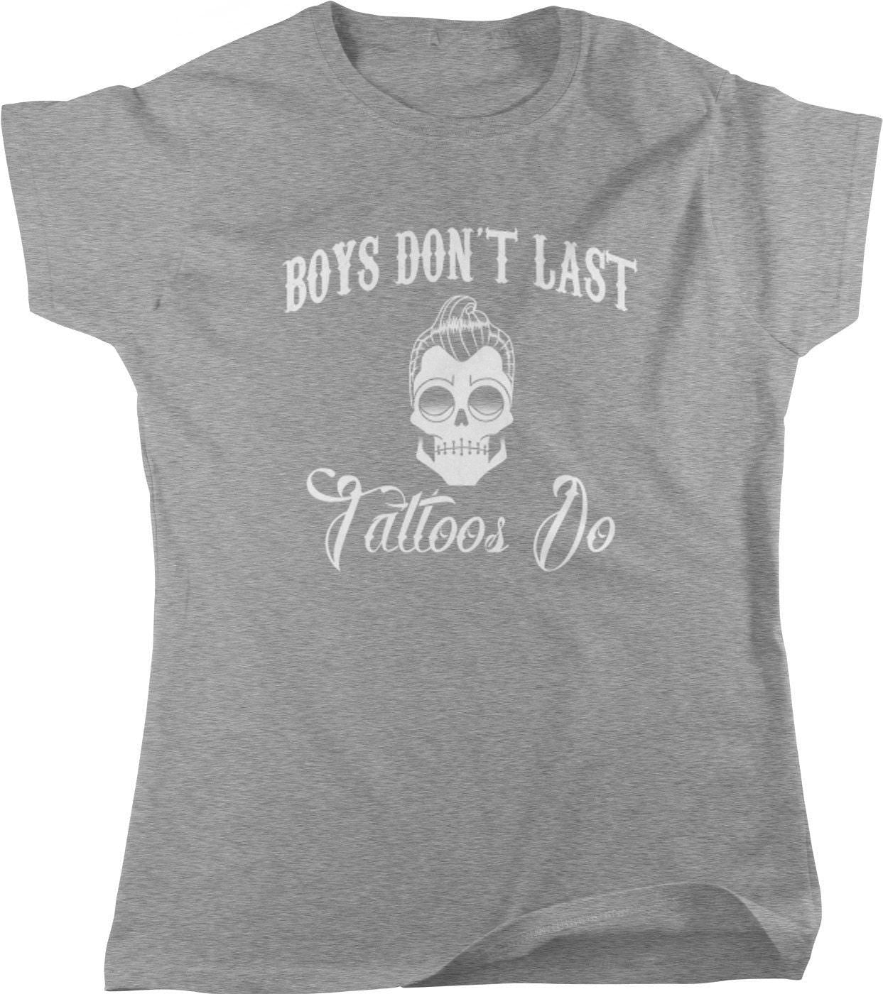 Vintage Tattoo T-Shirt – Women's Tattoo Tee With Star And Skull Design