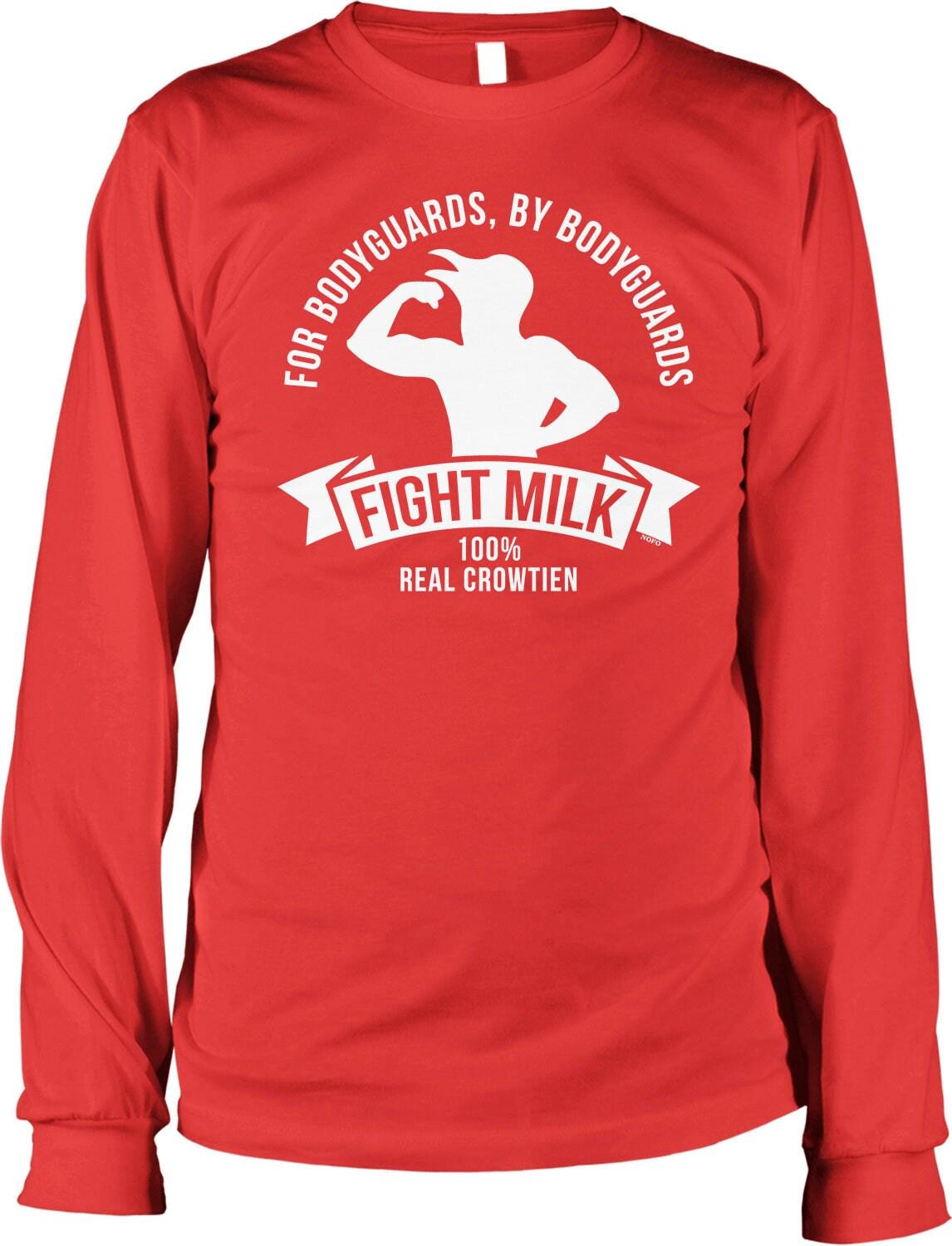 Fight Milk Shirt - Long Sleeve Cotton Casual Shirt With Durable Pre Shrunk Cotton
