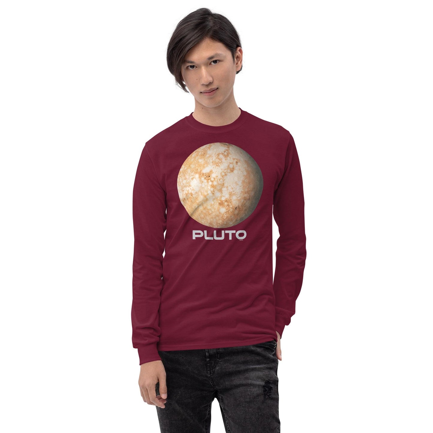 Planet Pluto Men’s Long Sleeve Shirt
