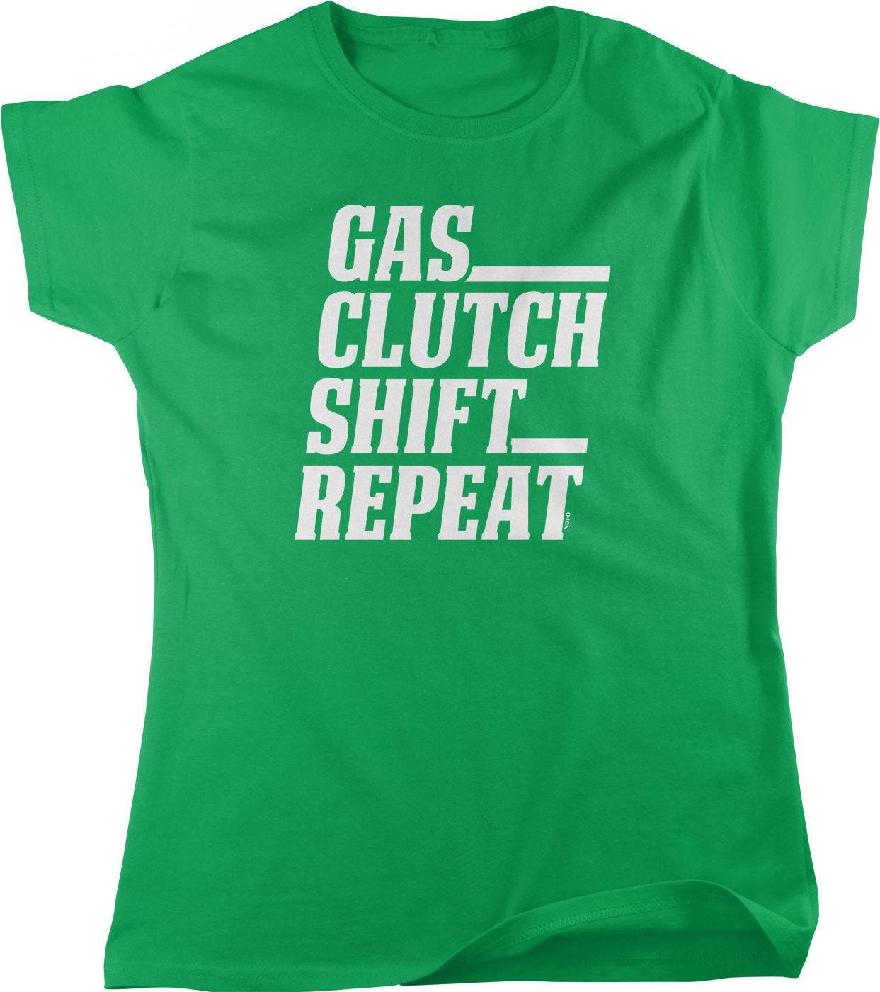 Women's Street Racing Shirt - Gas Clutch Tee | Full Cut Cotton Top