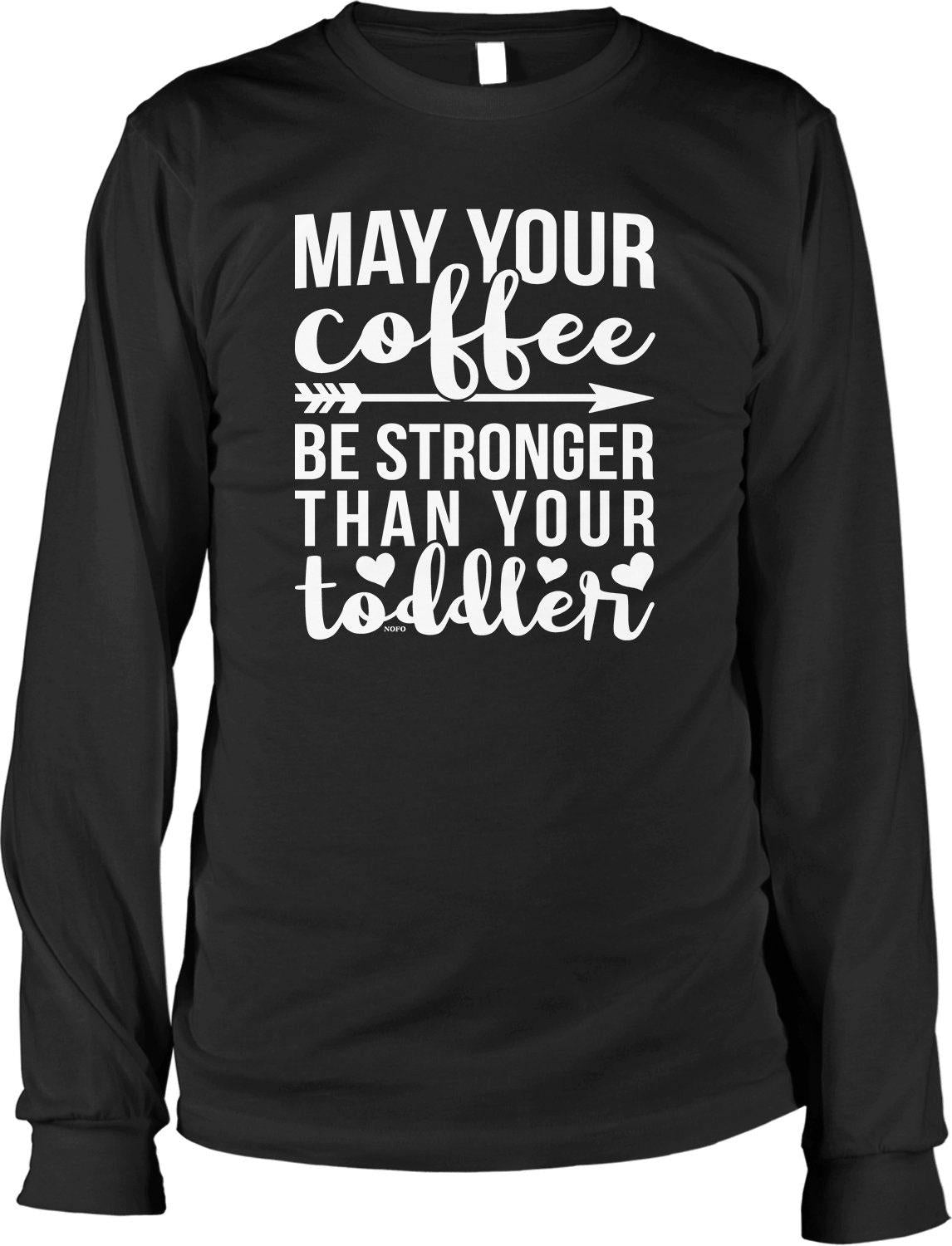 Long Sleeve Shirt - Casual Coffee Shirt With Pre Shrunk Cotton & Taped Neck