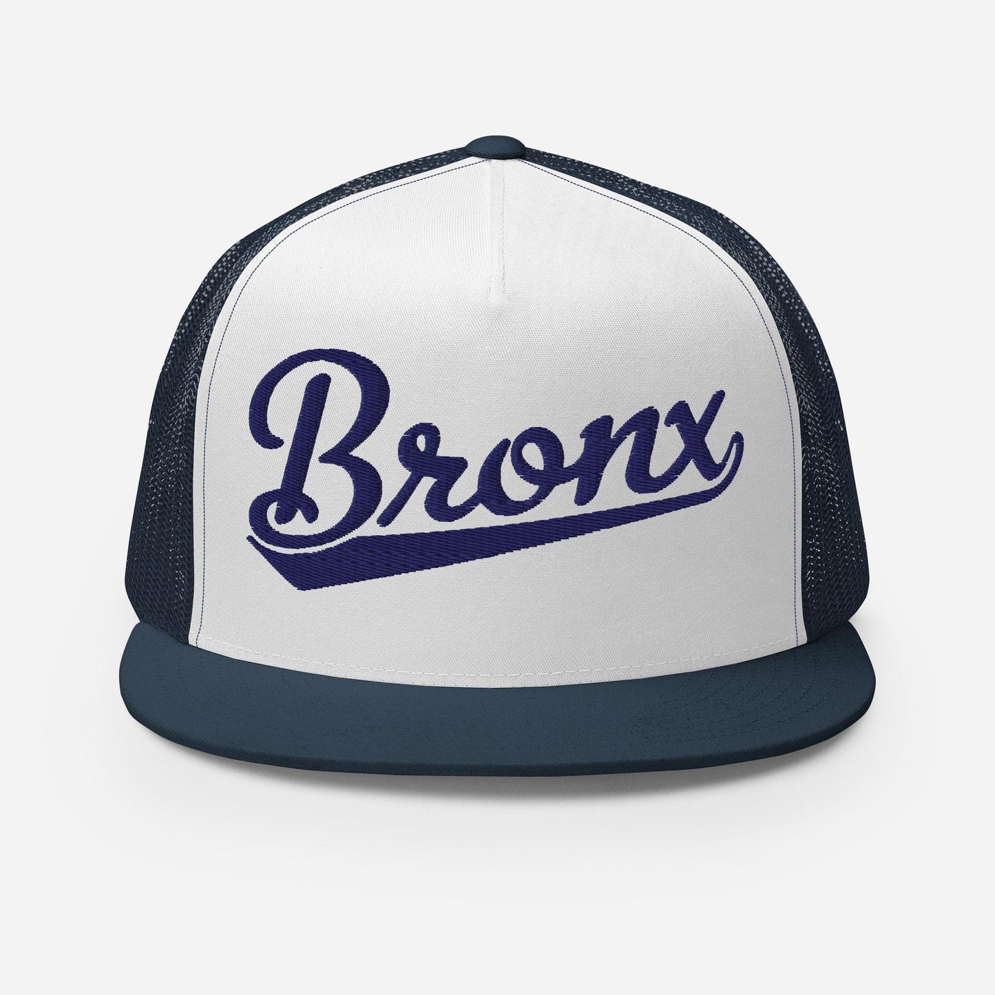 Bronx Snapback Trucker Hat – Five Panel Flat Bill Cap With Mesh Back & Adjustable Closure