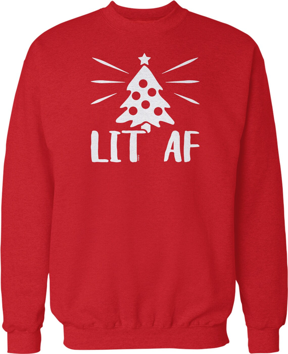 Christmas Tree Sweatshirt – Cozy Holiday Crew Neck With Pouch Pocket Hoodie