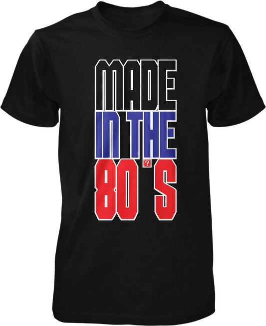 80s Birthday T-Shirt – Retro Men's Tee With Pre Shrunk Cotton & Taped Neck Design