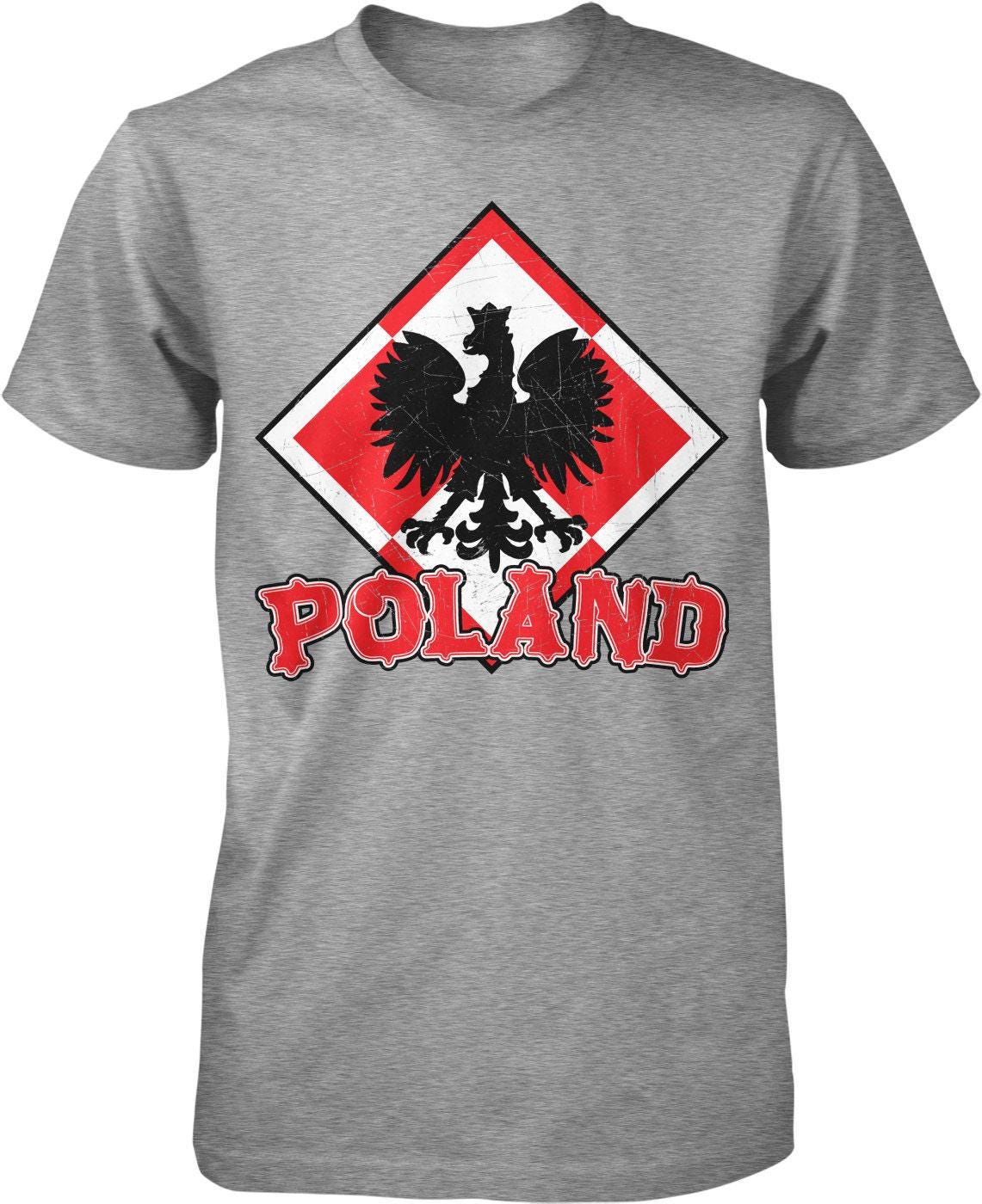 Poland Eagle T-Shirt – Men's Cotton Shirt With White Eagle Design & Durable Seams