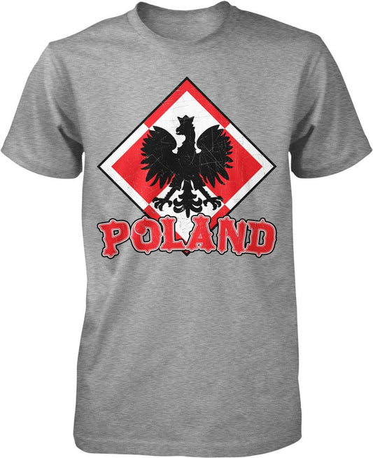 Poland Eagle T-Shirt – Men's Cotton Shirt With White Eagle Design & Durable Seams
