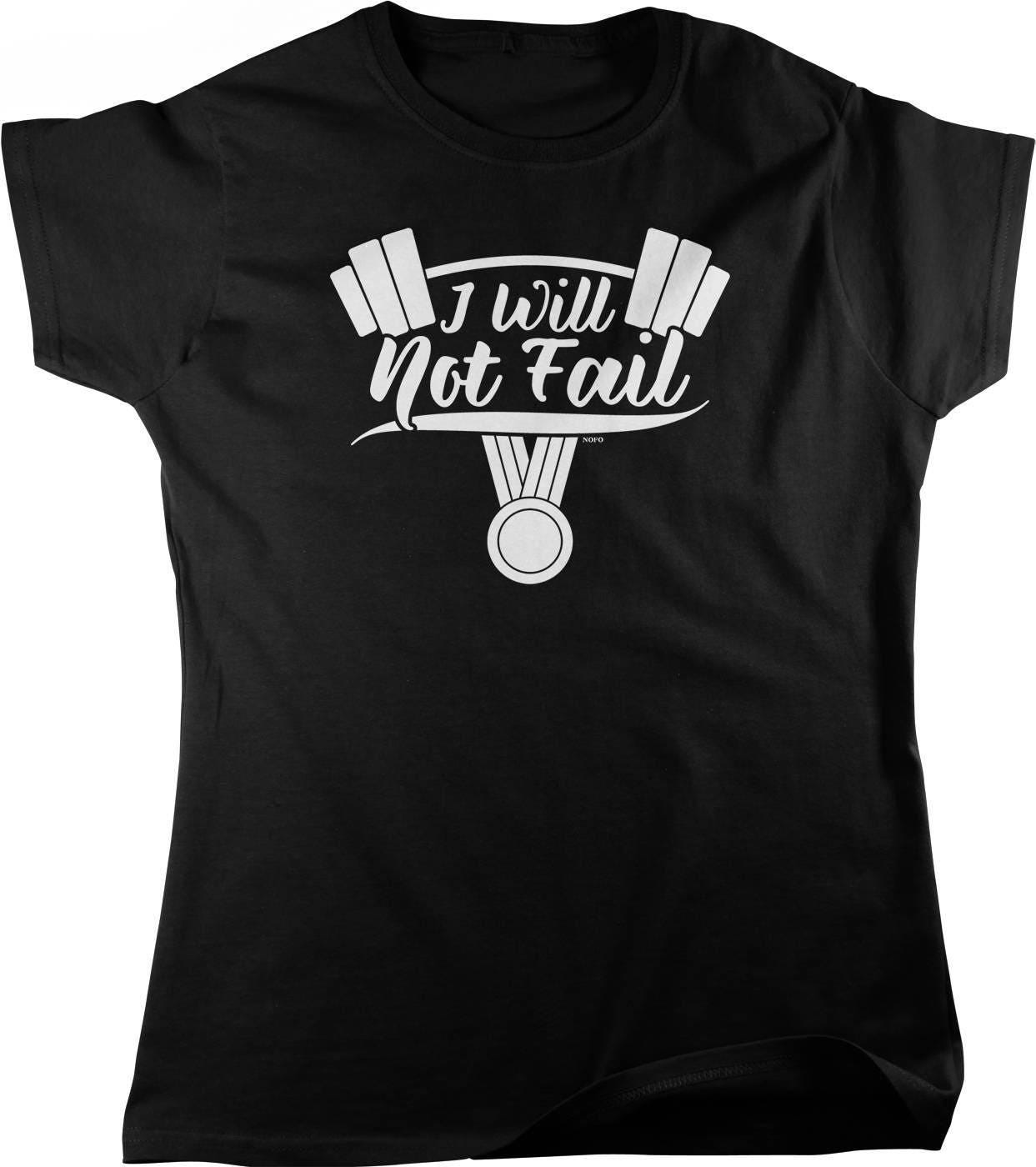 Motivational Women's T-Shirt – Full Cut Gym Tee With Fitness Motivation Shirt