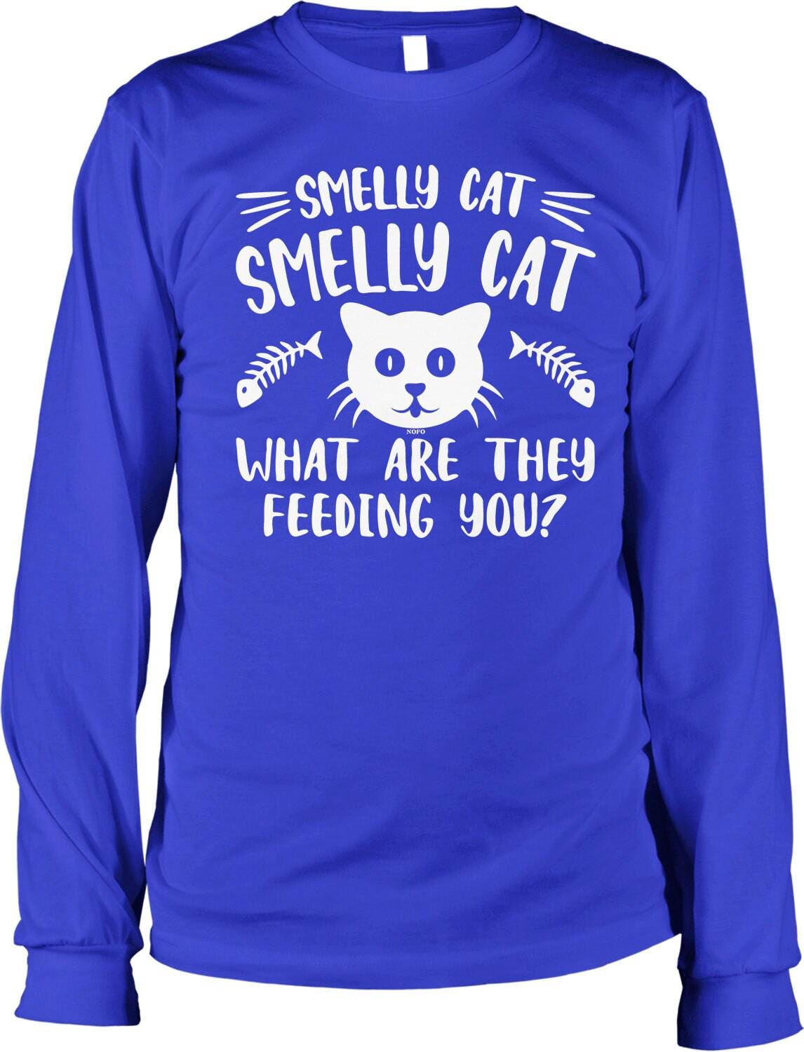Smelly Cat Shirt – Men's Long Sleeve Soft Cotton TV Sitcom Merchandise Tee