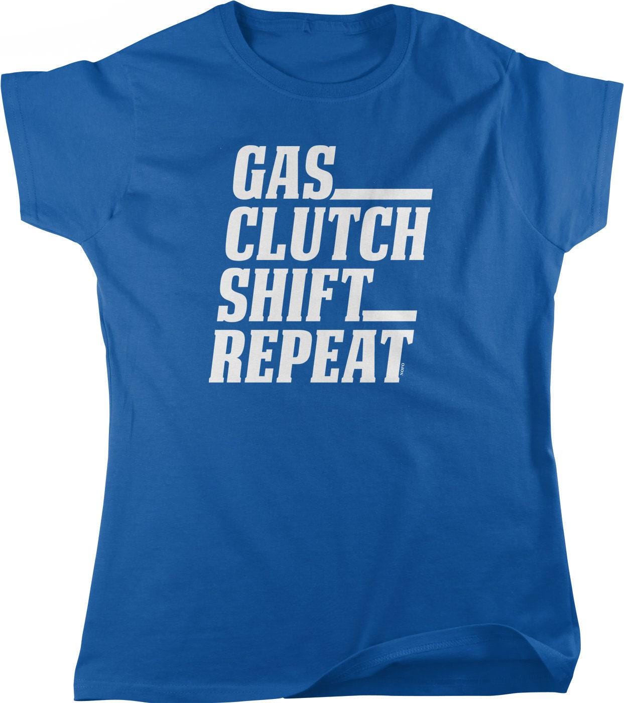 Women's Street Racing Shirt - Gas Clutch Tee | Full Cut Cotton Top