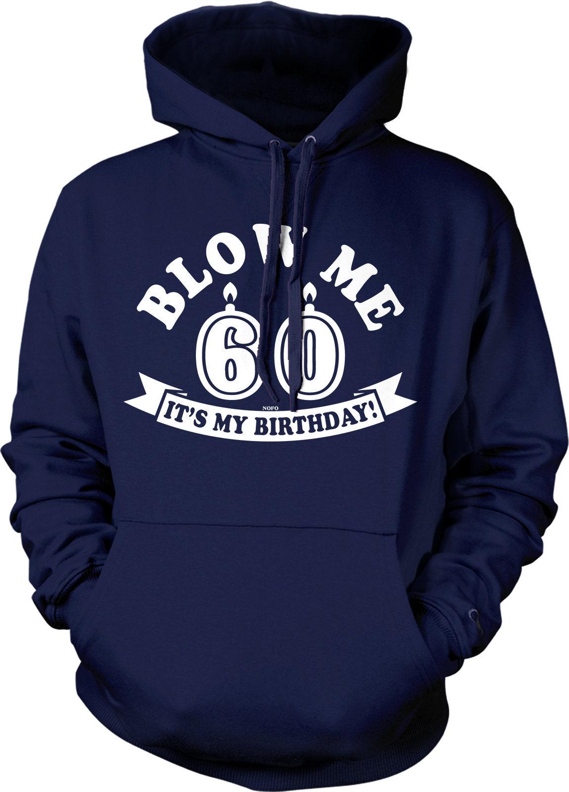 60th Birthday Sweatshirt – Vintage Style Hoodie With Double Ply Hood & Pouch Pocket