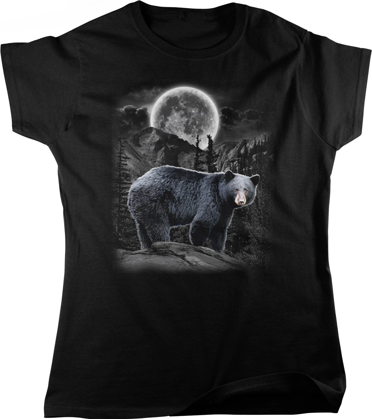 Women's Nature T-Shirt – Grizzly Bear Design Shirt | Mountain Adventure Top